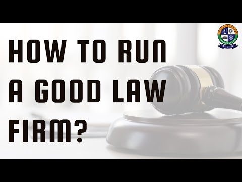 ILA Webinar on How to run a good law firm. April 26, 2023