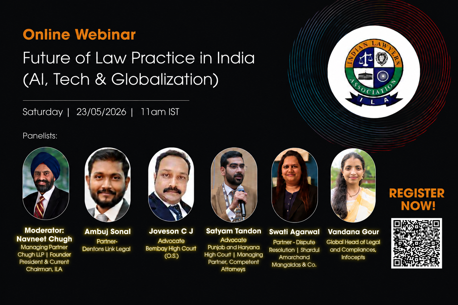 ILA Webinar - Future of Law Practice in India: AI, Tech & Globalization