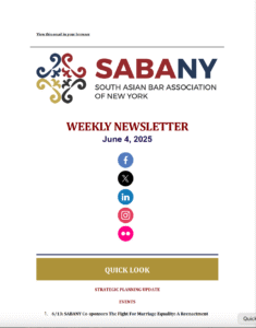 SABANY Weekly Newsletter -June 4, 2025